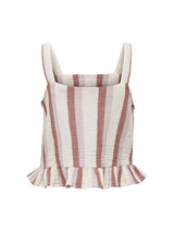 Top con Volant Thyra a Girocollo