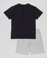 Completo T-shirt e pantaloni corti per ragazzi in cotone