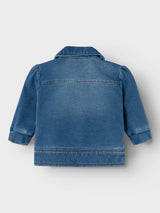 Cardigan in Denim Hanna Junior con Tasche Frontali