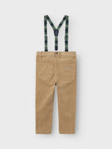 Pantaloni Corduroy Slim Ryan Junior con Vita Regolabile