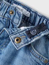 Jeans Tapered Sydney Junior con Vita Regolabile e Badge