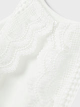 Vestito Senza Maniche Fimia Junior con Scollo Quadrato e Dettaglio Pizzo