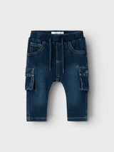 Jeans Cargo Baggy Ben Junior con Vita Regolabile e Tasche Cargo