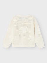 Cardigan in Maglia Hipearl Junior a Girocollo
