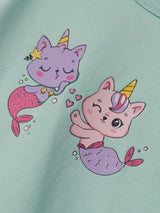 Top Boxy a Maniche Corte Vubie Junior con Stampa