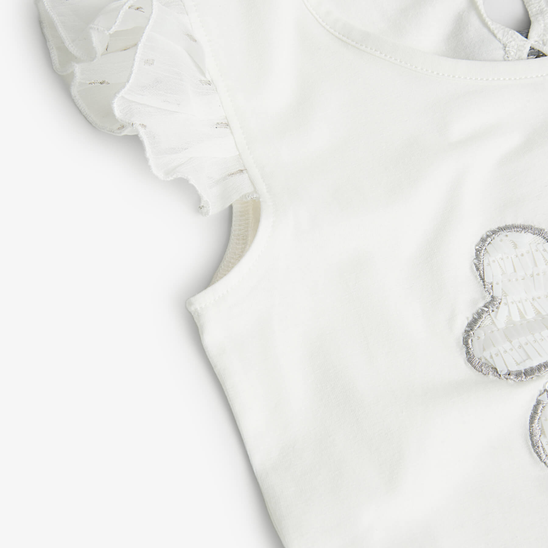 Maglietta jersey combinata per ragazza