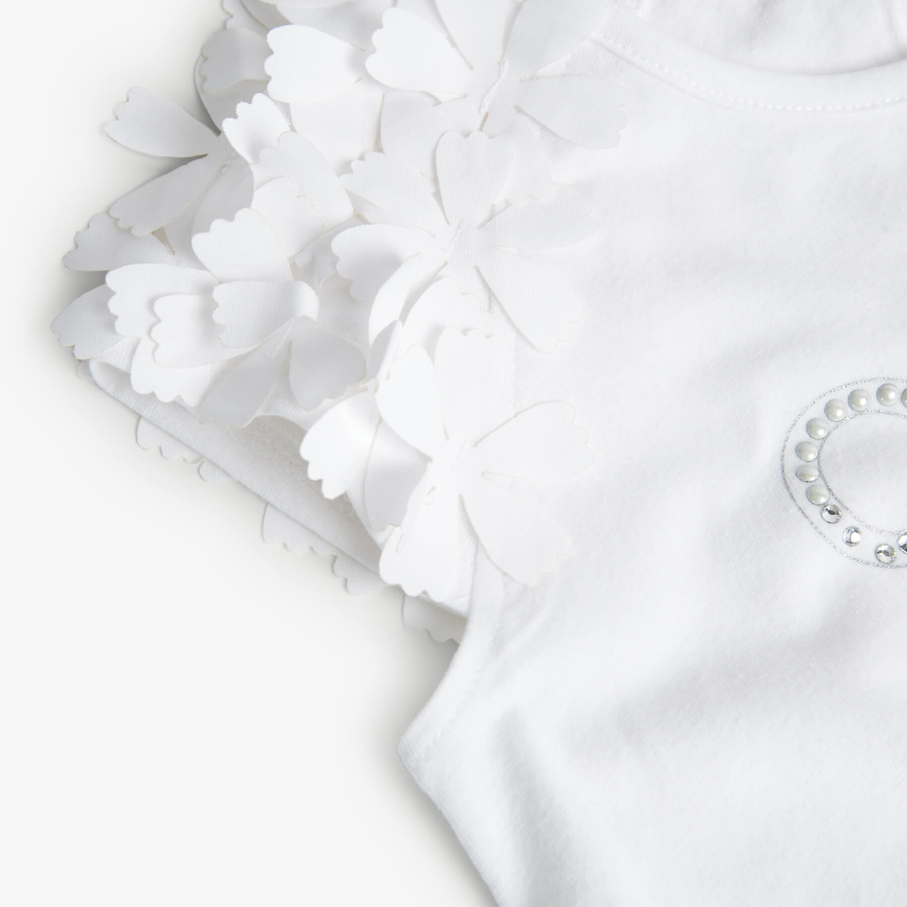 Maglietta jersey elastico per ragazza