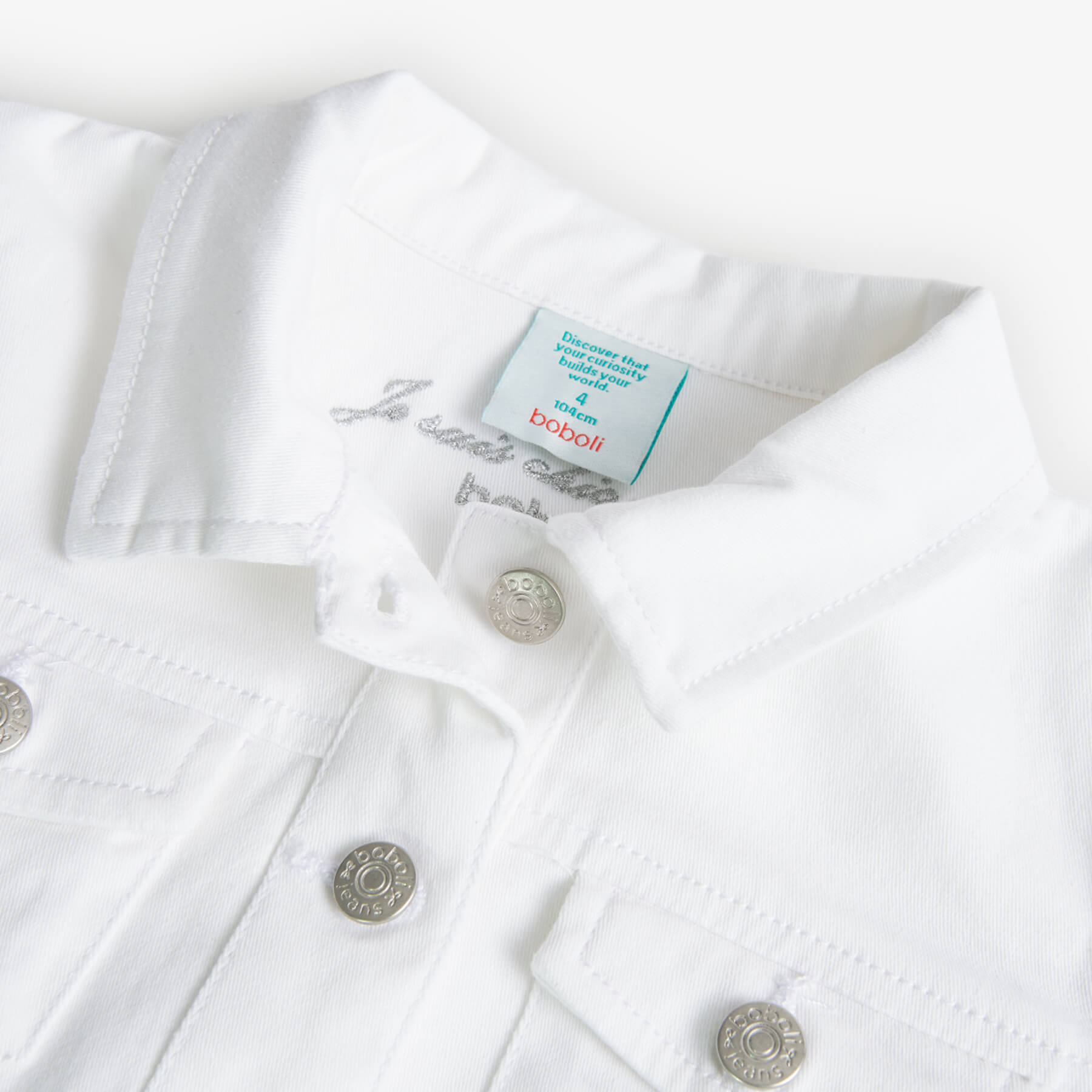 Giubbotto jeans elasticizzato per ragazza