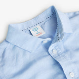 Camicia lino manica lunga per ragazzo