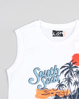 Completo T-shirt e pantaloni corti per ragazzi in cotone