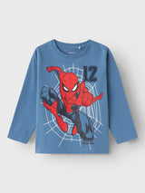 Top a Maniche Lunghe Spiderman Jaris Junior con Badge