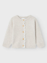 Cardigan in Maglia Rikimmi Junior con Dettaglio Pizzo