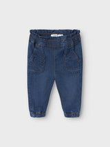 Jeans Rose Junior con Vita Regolabile e Dettaglio Pizzo