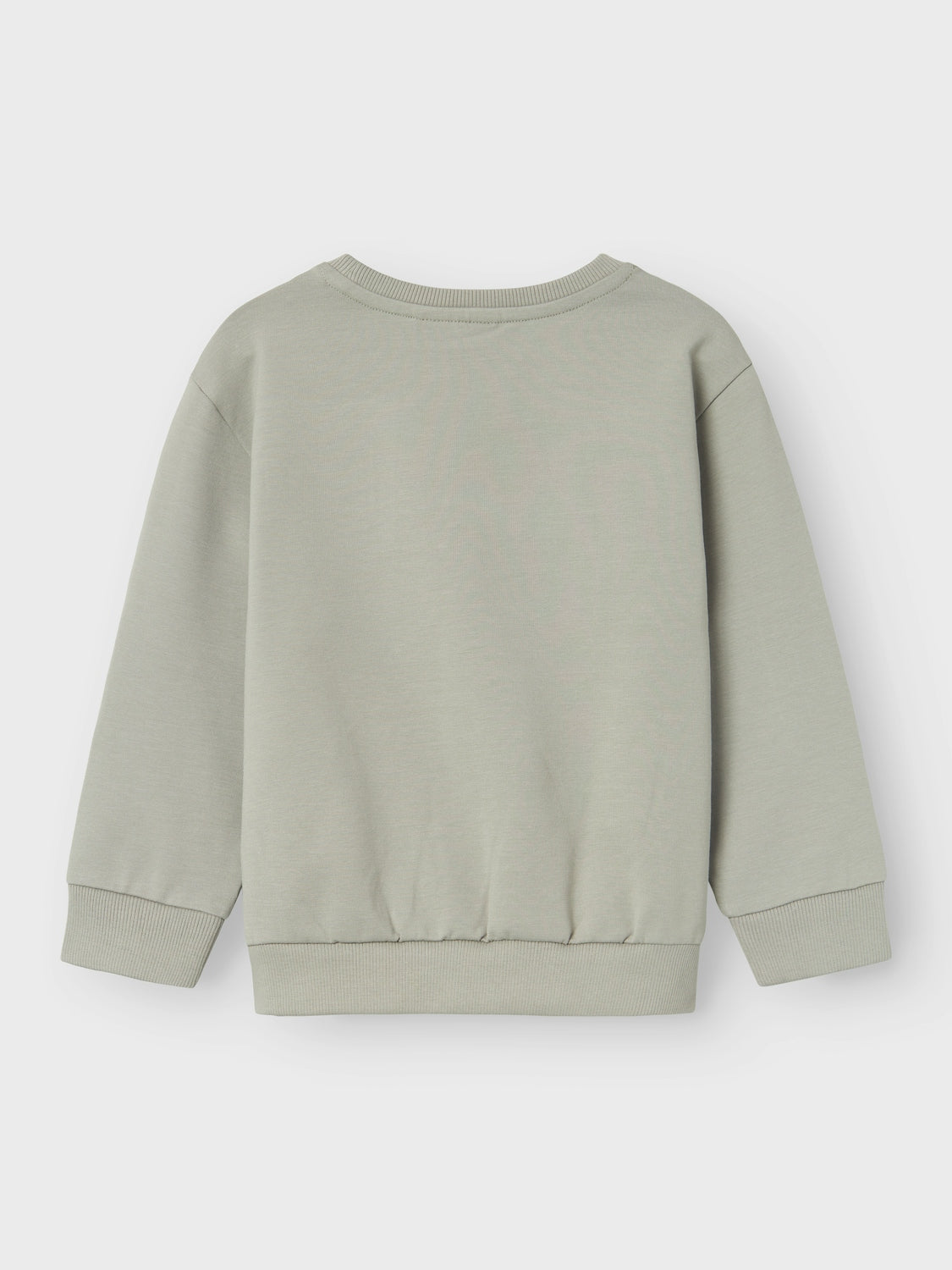 Felpa a Maniche Lunghe Fred Junior con Orlo a Coste e Dettaglio Ricamato