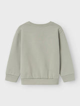 Felpa a Maniche Lunghe Fred Junior con Orlo a Coste e Dettaglio Ricamato