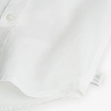 Camicia lino manica corta per neonati