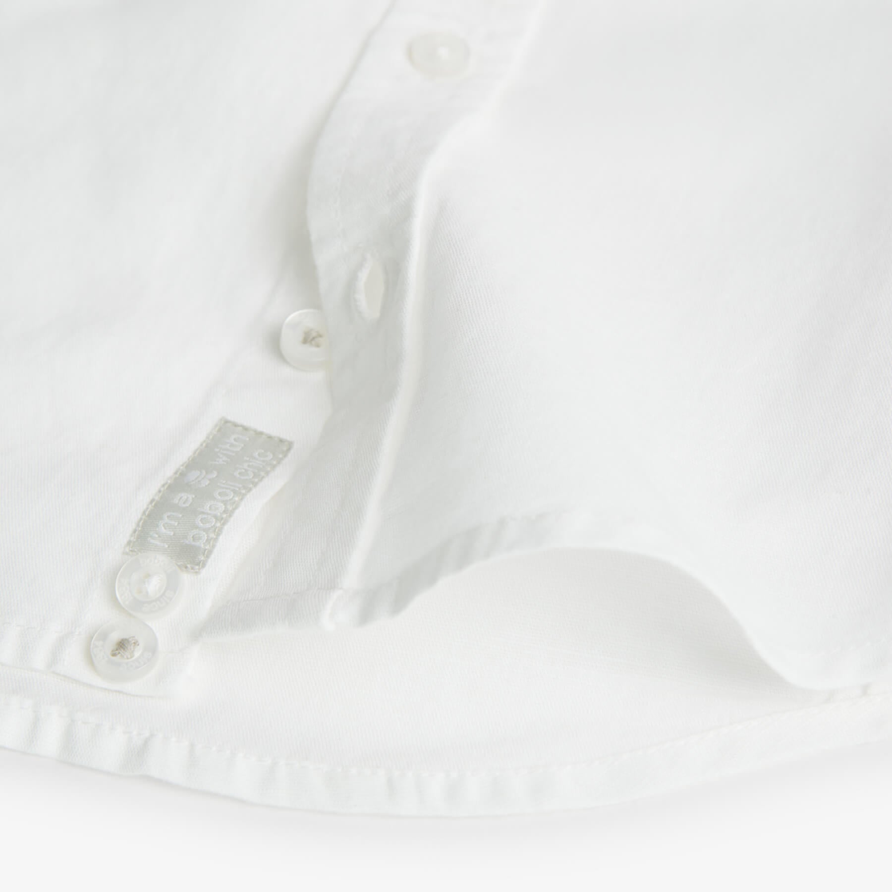 Camicia lino manica lunga per neonati