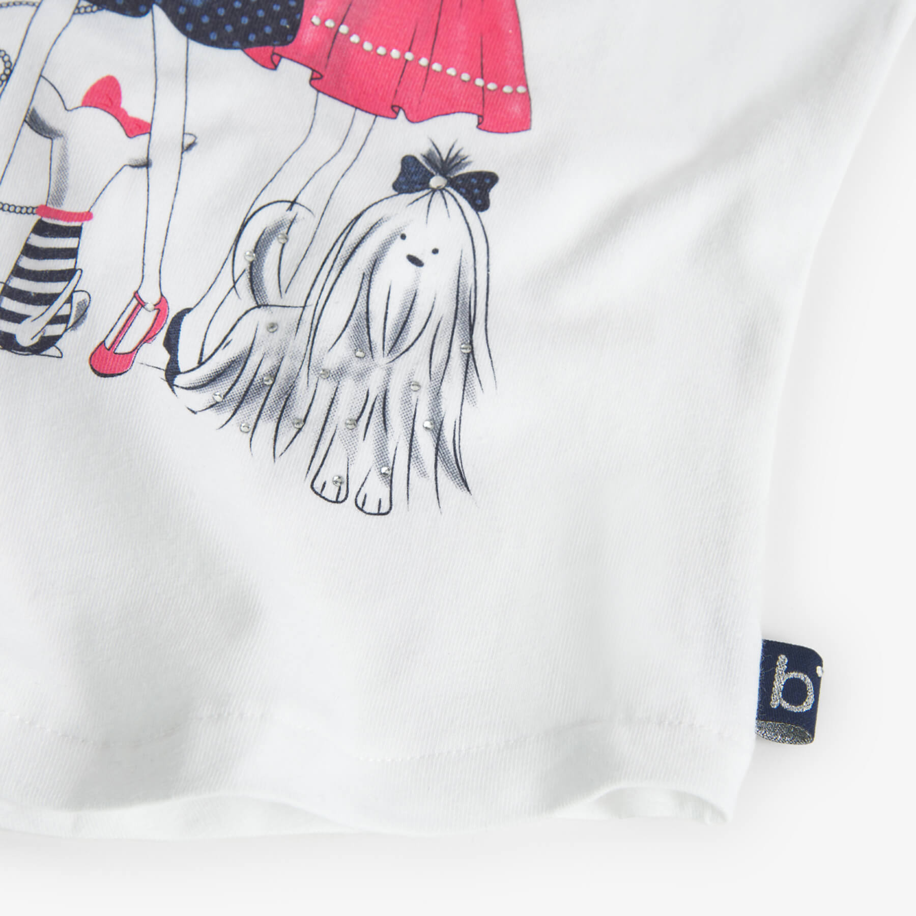 Maglietta jersey elastico per ragazza