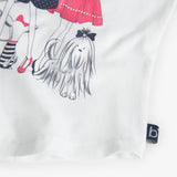 Maglietta jersey elastico per ragazza