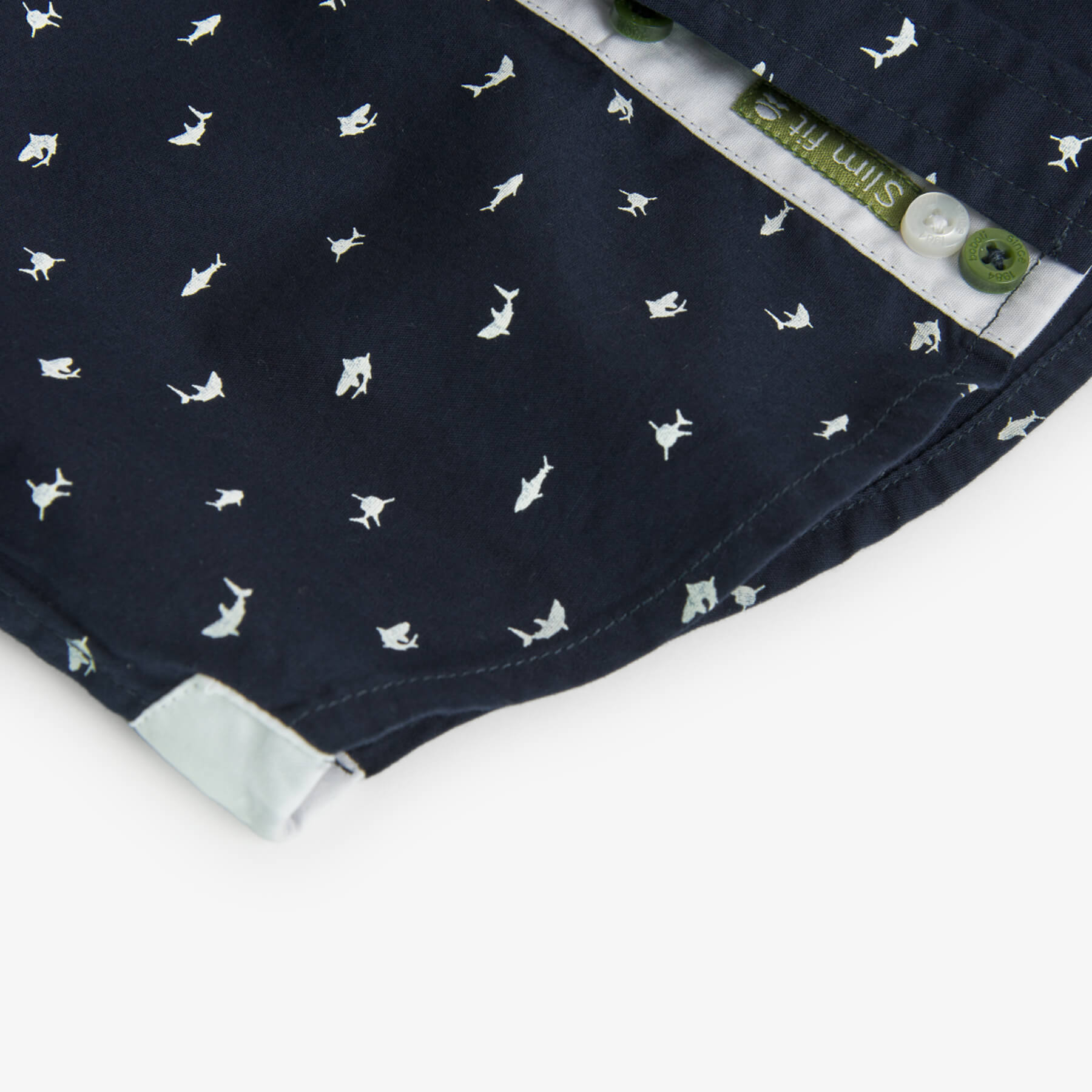 Camicia popelin stampato per ragazzo