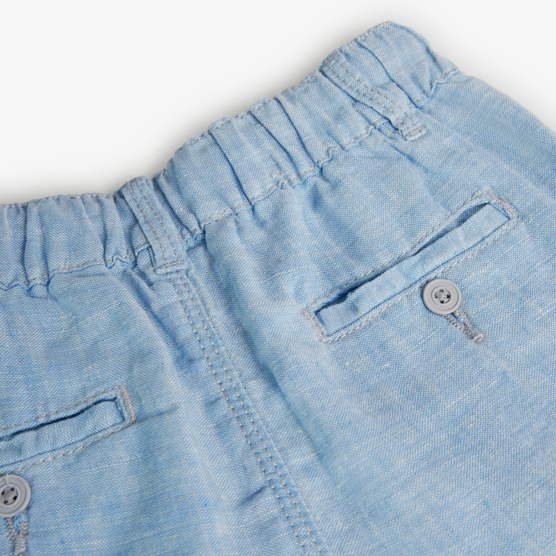 Pantaloni lino bicolore per ragazzo