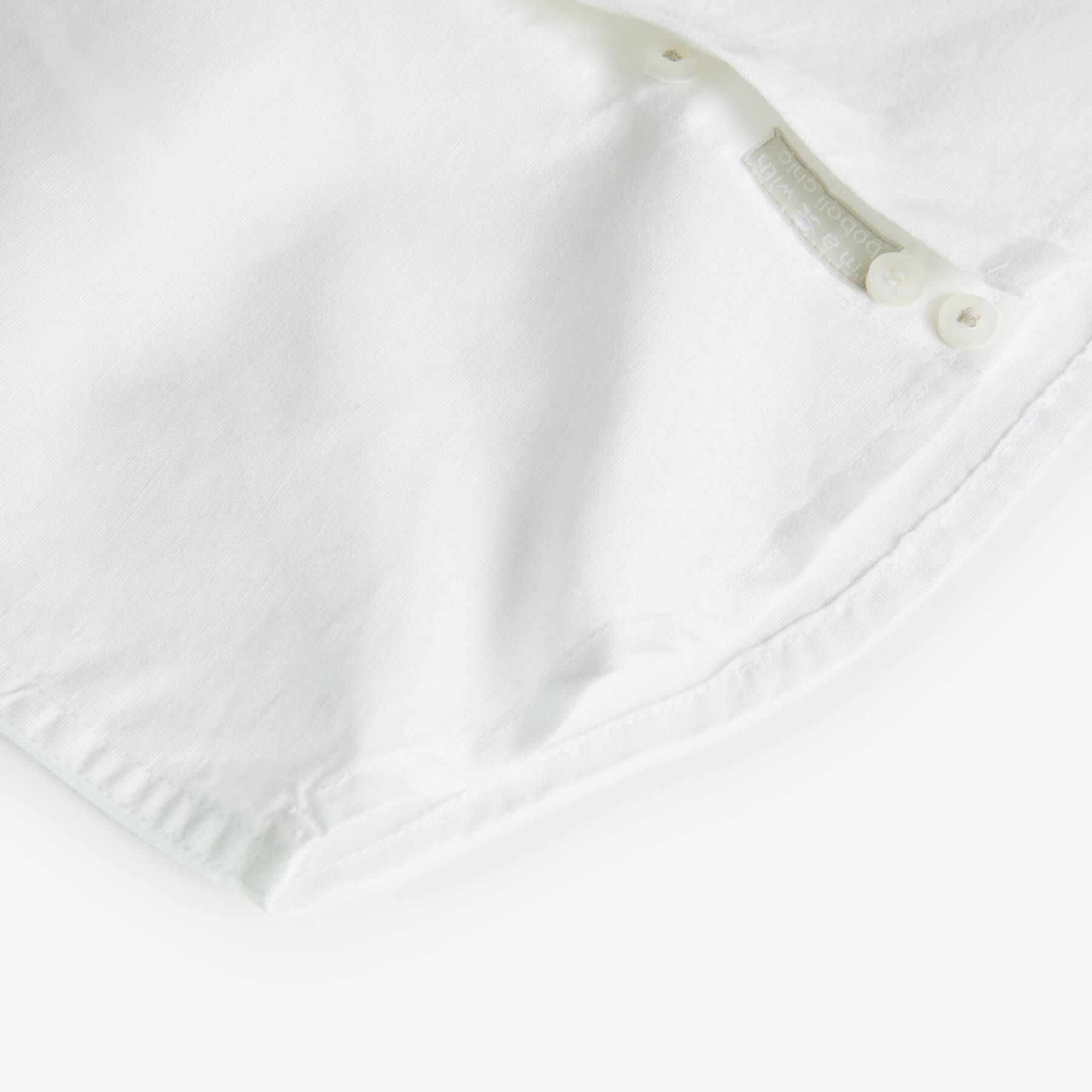 Camicia lino manica corta per ragazzo