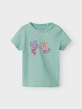 Top Boxy a Maniche Corte Vubie Junior con Stampa