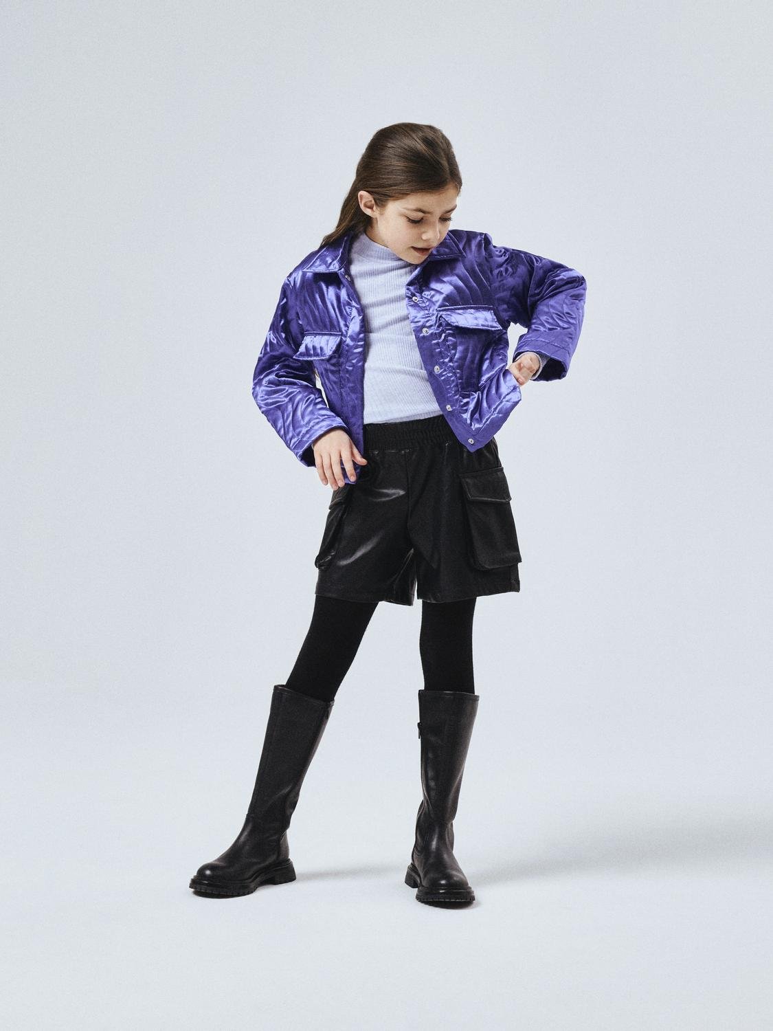 Shorts Cargo Sianina Junior con Tasche Laterali