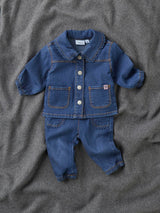 Jeans Rose Junior con Vita Regolabile e Dettaglio Pizzo