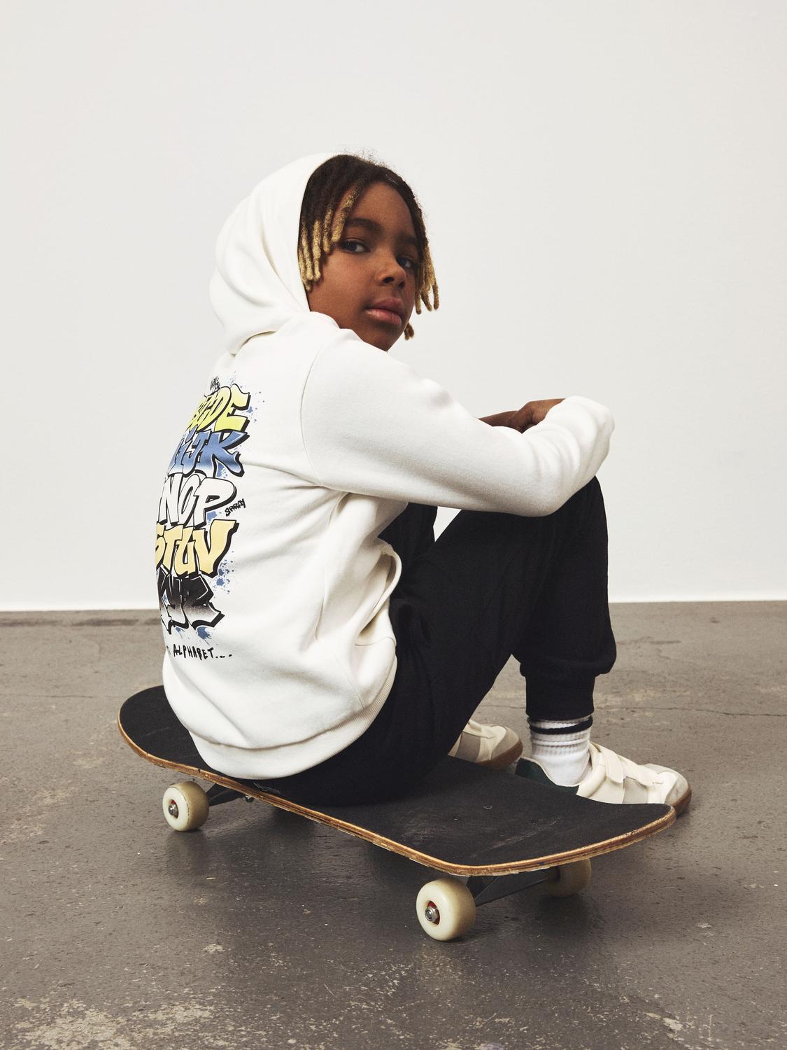 Felpa Lube Junior con Cappuccio