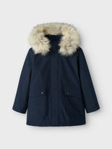 Parka Lungo Millo Junior con Cappuccio Staccabile