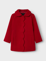 Cappotto Scallop Merry Junior con Dettaglio Fiocco