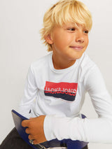 T-shirt a Maniche Lunghe con Stampa Nolan Junior