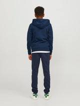 Felpa con Cappuccio e Zip Basic Junior Regular Fit