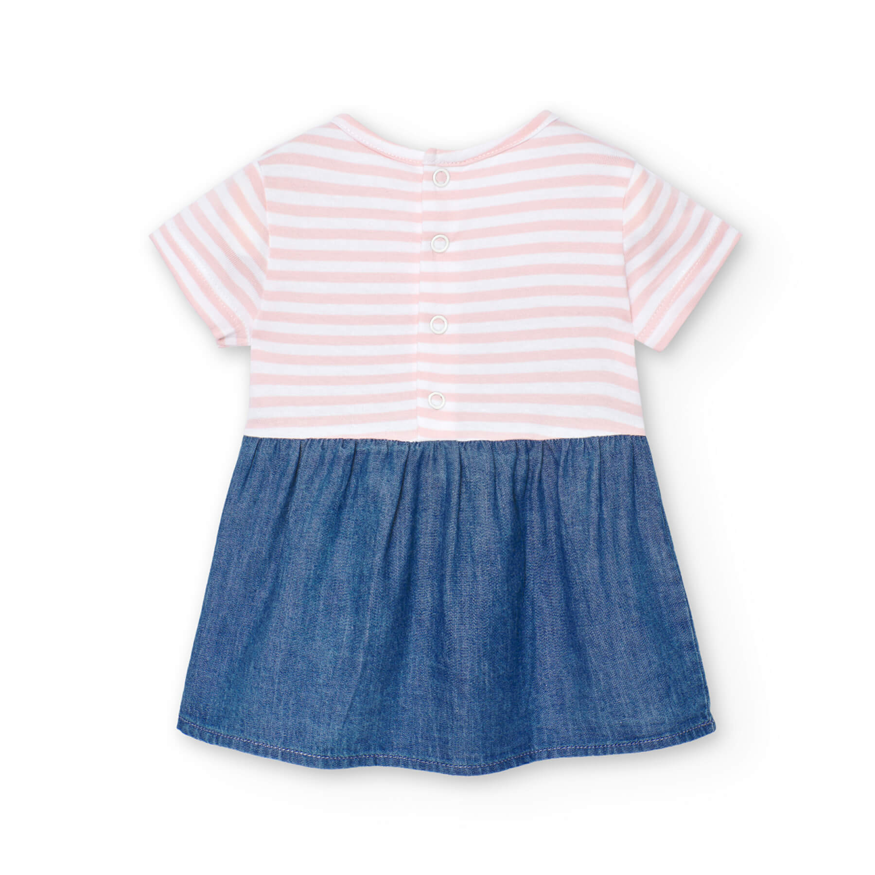 Vestito denim combinato per neonati