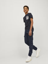 Pantaloni Cargo Slim Fit Flake Paul Navy Junior