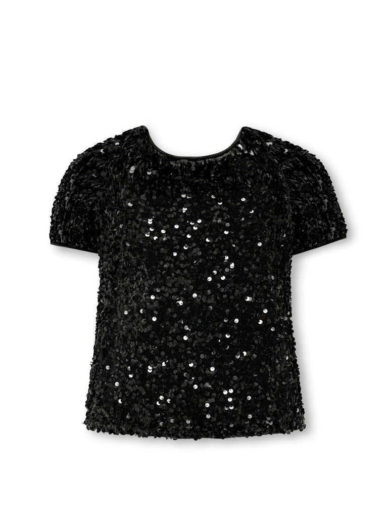 Maglia Maniche Corte con Paillettes Only art. 15359942