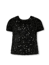 Maglia Maniche Corte con Paillettes Only art. 15359942
