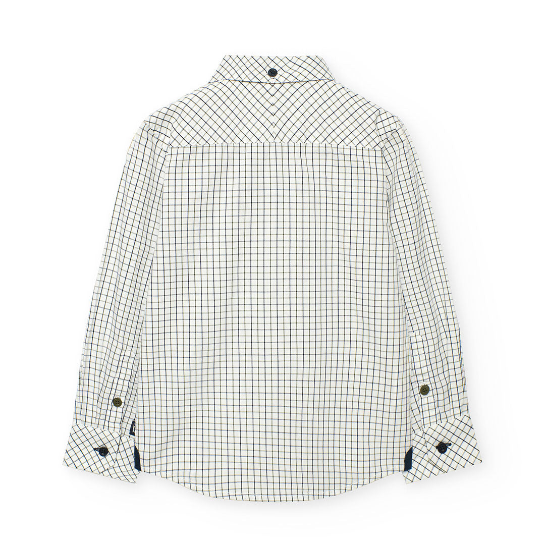 Camicia popelin quadri per ragazzo Art. 732147
