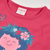 Maglietta jersey stampato per ragazza