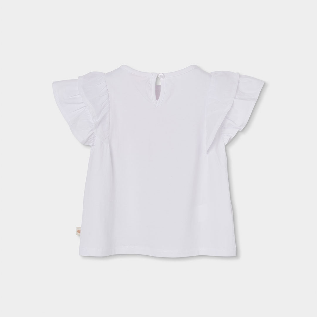 Maglietta jersey combinata per ragazza
