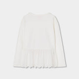 Maglietta jersey combinata per ragazza