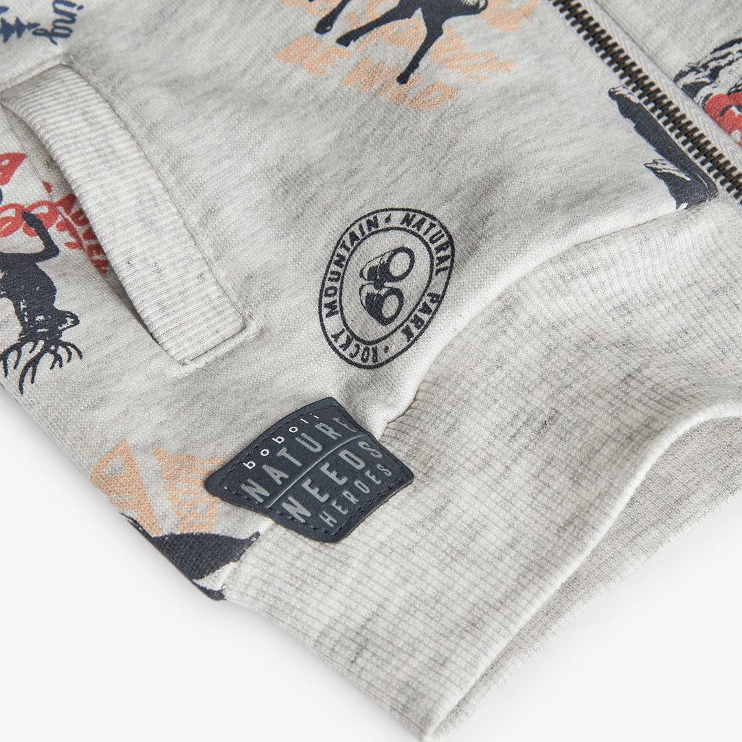 Giacca felpata stampato per neonati Art. 312107