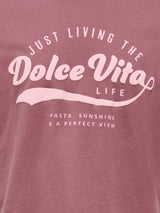 Maglia Manica Corta Boxy Stampata Villa Life Ragazza art. 15368778