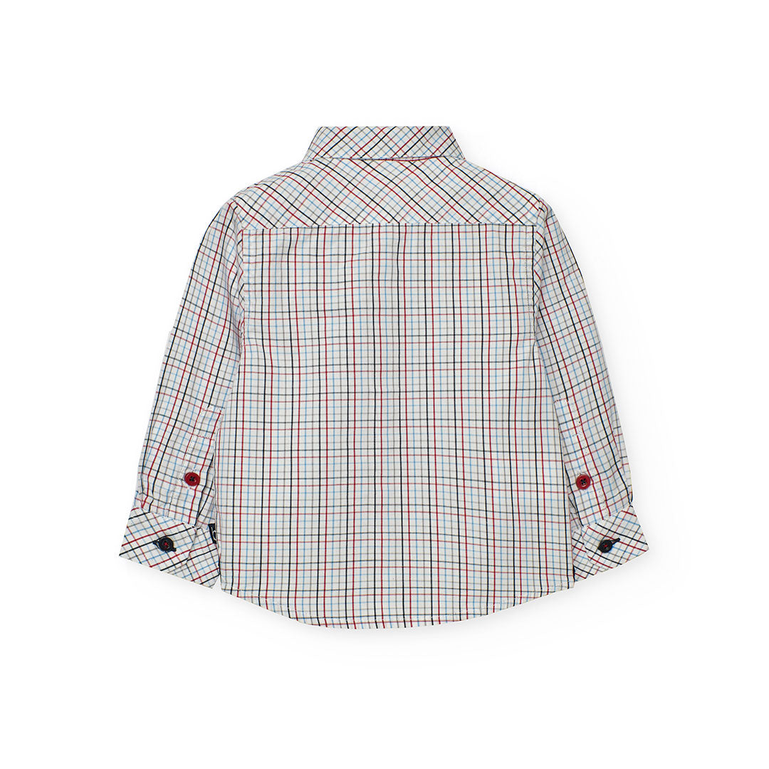 Camicia popelin quadri per neonati Art. 712246
