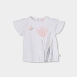 Maglietta jersey combinata per ragazza