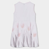 Vestito satin senza maniche per ragazza