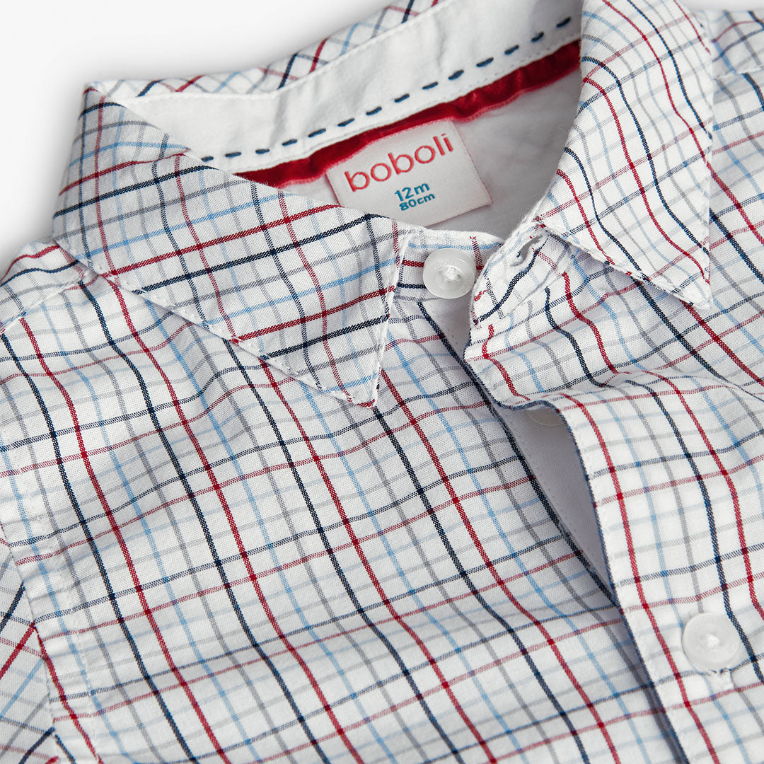 Camicia popelin quadri per neonati Art. 712246