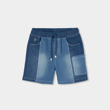 Bermuda denim punto per ragazzo