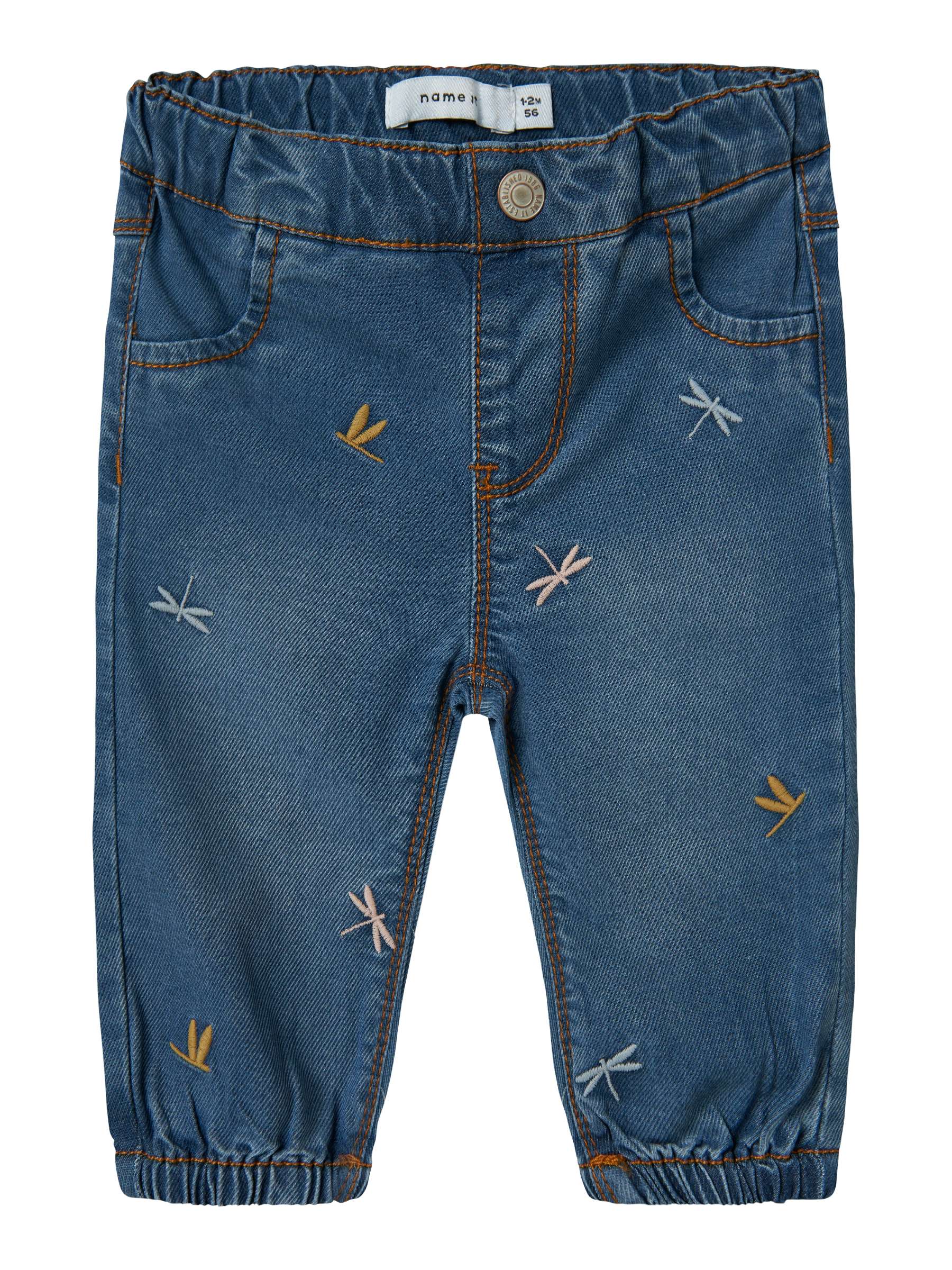 Jeans Ricamati Rose Neonata